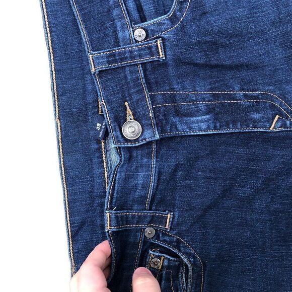 Vintage True Religion Jeans Size 38 RICKY FLAP T Blue - Picture 9 of 10